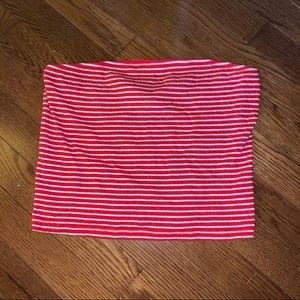 red/white striped AE tube top